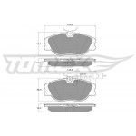 TOMEX Brakes Bremsbelagsatz, Scheibenbremse